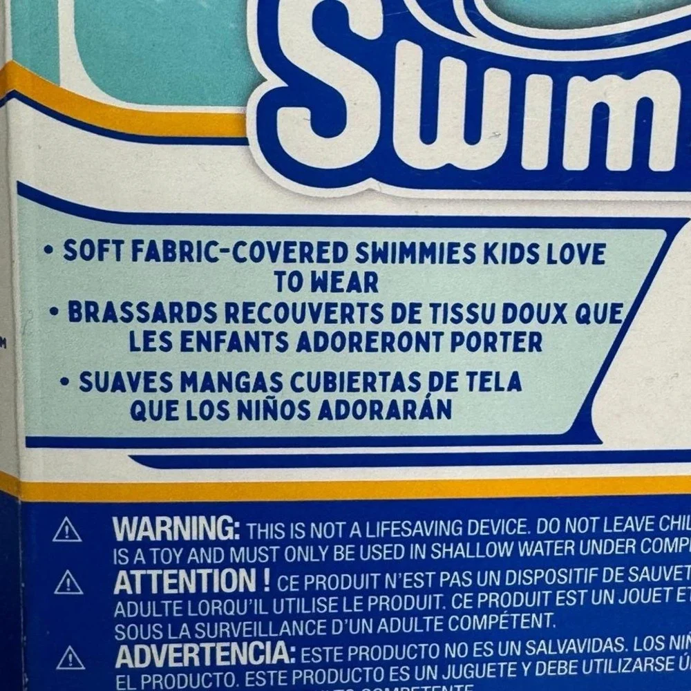 SwimWays Soft‎ Swimmies Kids Arm Floats Learn to Swim Aid NIB